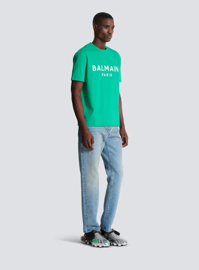 T-shirt con stampa Balmain Paris T-shirt con stampa Balmain Paris