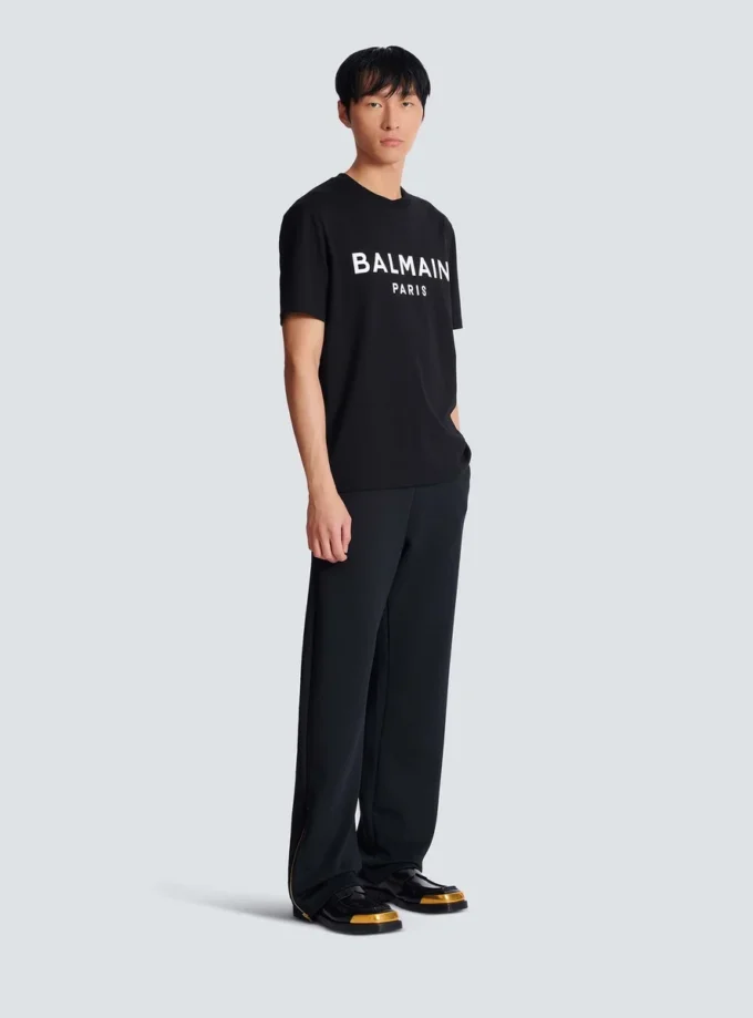 T-shirt con stampa Balmain Paris T-shirt con stampa Balmain Paris