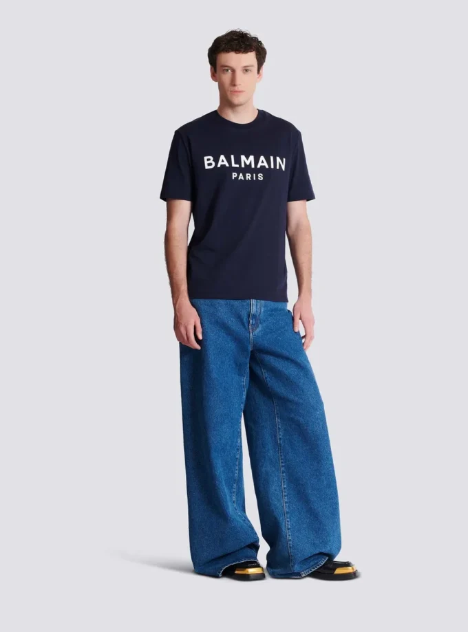 T-shirt con stampa Balmain Paris T-shirt con stampa Balmain Paris