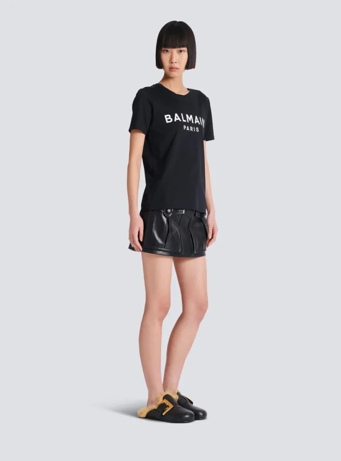 T-shirt con stampa Balmain Paris T-shirt con stampa Balmain Paris