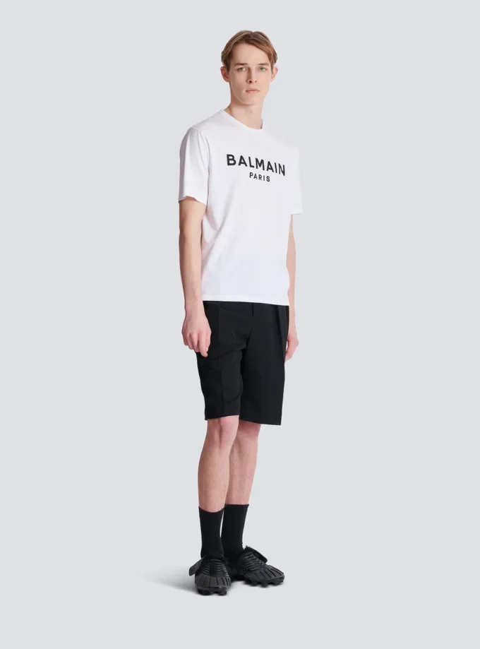 T-shirt con stampa Balmain Paris T-shirt con stampa Balmain Paris