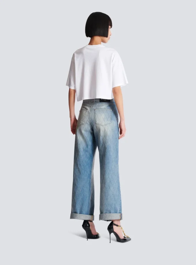 T-shirt con stampa Balmain Paris T-shirt con stampa Balmain Paris