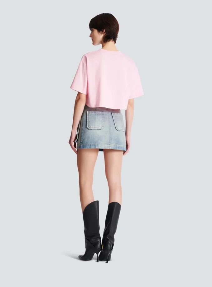 T-shirt con stampa Balmain Paris T-shirt con stampa Balmain Paris