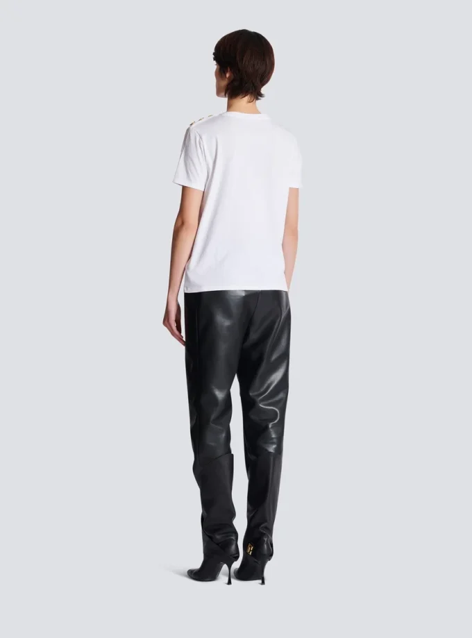 T-shirt con stampa Balmain Paris