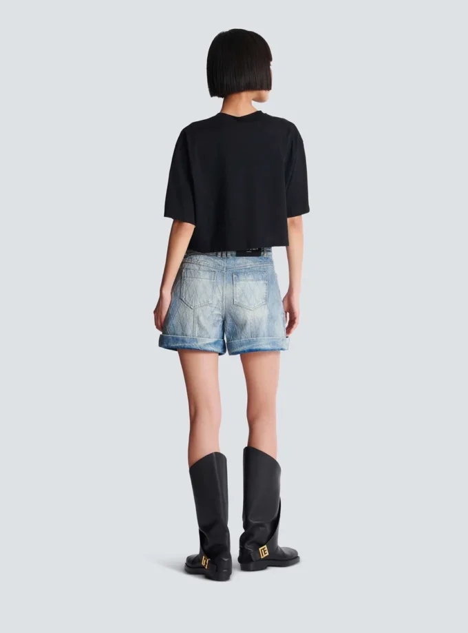 T-shirt con stampa Balmain Paris T-shirt con stampa Balmain Paris