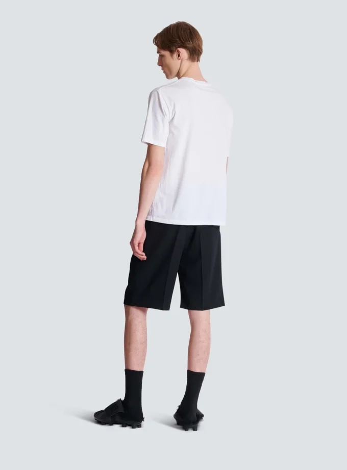 T-shirt con stampa Balmain Paris T-shirt con stampa Balmain Paris