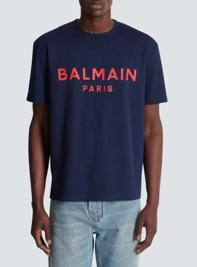 T-shirt con stampa Balmain Paris T-shirt con stampa Balmain Paris