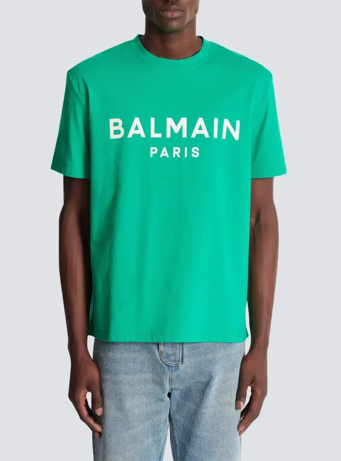 T-shirt con stampa Balmain Paris T-shirt con stampa Balmain Paris