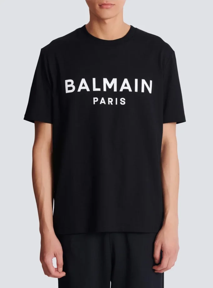 T-shirt con stampa Balmain Paris T-shirt con stampa Balmain Paris