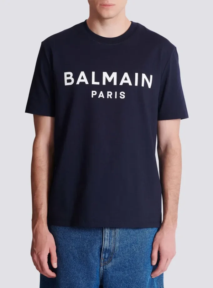 T-shirt con stampa Balmain Paris T-shirt con stampa Balmain Paris