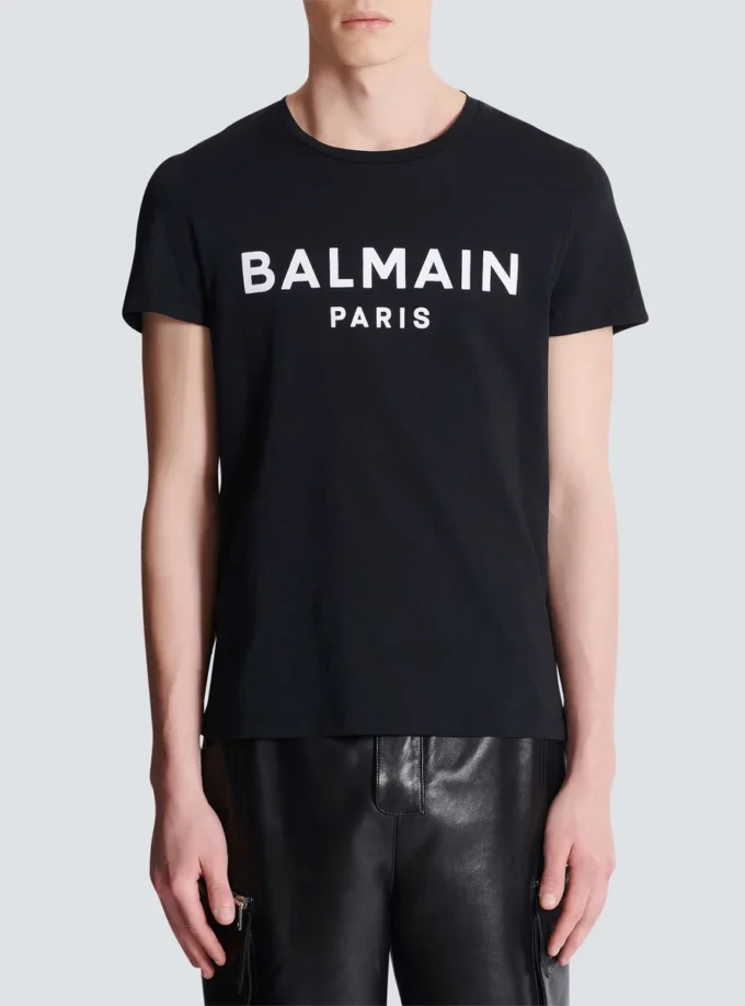 T-shirt con stampa Balmain Paris T-shirt con stampa Balmain Paris