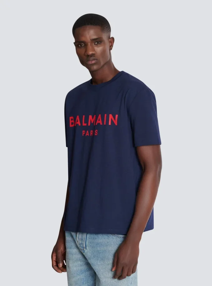 T-shirt con stampa Balmain Paris T-shirt con stampa Balmain Paris