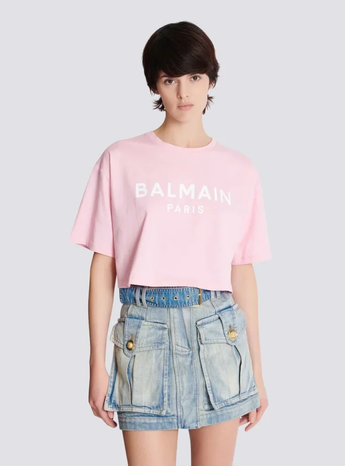 T-shirt con stampa Balmain Paris T-shirt con stampa Balmain Paris