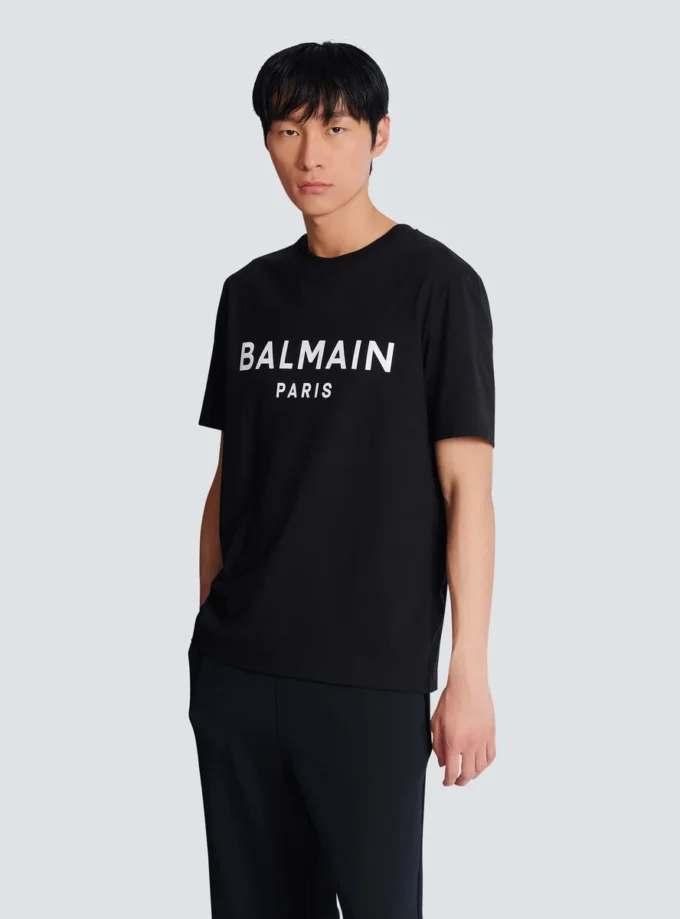 T-shirt con stampa Balmain Paris T-shirt con stampa Balmain Paris