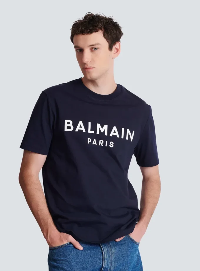 T-shirt con stampa Balmain Paris T-shirt con stampa Balmain Paris