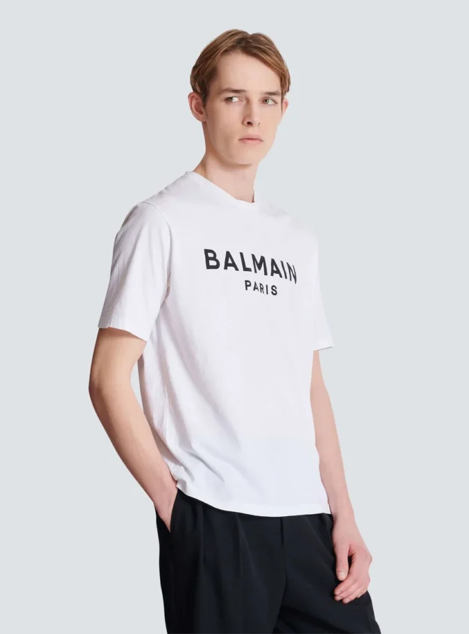 T-shirt con stampa Balmain Paris T-shirt con stampa Balmain Paris