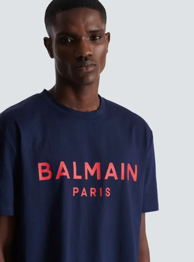 T-shirt con stampa Balmain Paris T-shirt con stampa Balmain Paris