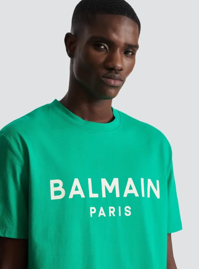 T-shirt con stampa Balmain Paris T-shirt con stampa Balmain Paris