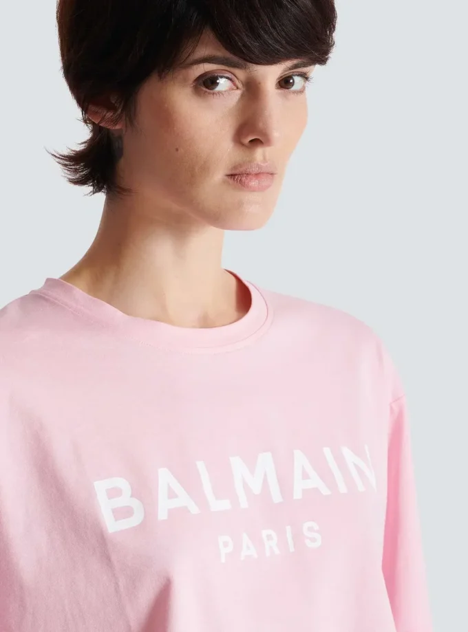 T-shirt con stampa Balmain Paris T-shirt con stampa Balmain Paris
