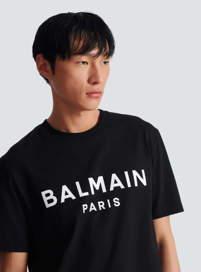 T-shirt con stampa Balmain Paris T-shirt con stampa Balmain Paris