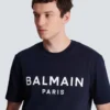 T-shirt con stampa Balmain Paris T-shirt con stampa Balmain Paris