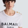 T-shirt con stampa Balmain Paris