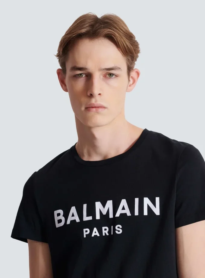 T-shirt con stampa Balmain Paris T-shirt con stampa Balmain Paris
