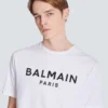 T-shirt con stampa Balmain Paris T-shirt con stampa Balmain Paris