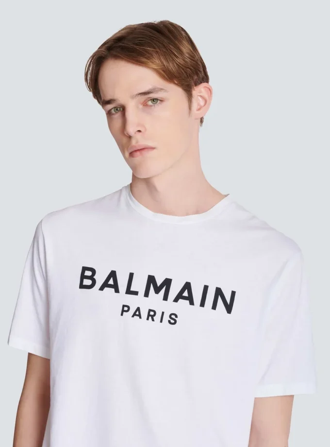 T-shirt con stampa Balmain Paris T-shirt con stampa Balmain Paris