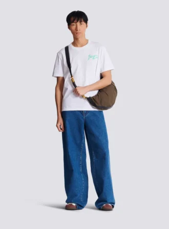 T-shirt con stampa Balmain Paris Brush