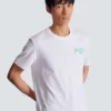 T-shirt con stampa Balmain Paris Brush T-shirt con stampa Balmain Paris Brush