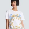 T-shirt con stampa Balmain Paris Chain T-shirt con stampa Balmain Paris Chain
