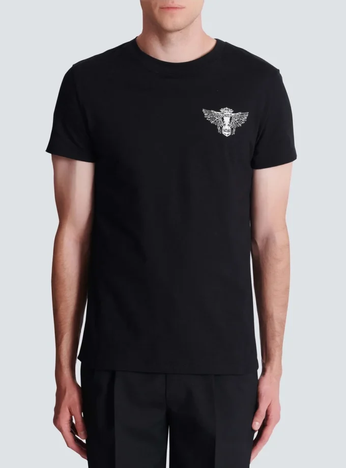 T-shirt con stampa Balmain Wings T-shirt con stampa Balmain Wings
