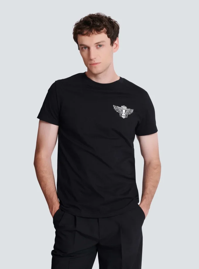 T-shirt con stampa Balmain Wings T-shirt con stampa Balmain Wings