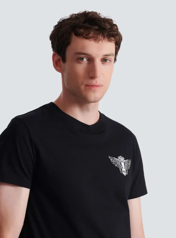 T-shirt con stampa Balmain Wings T-shirt con stampa Balmain Wings