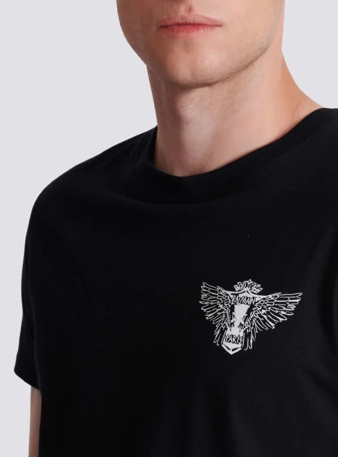 T-shirt con stampa Balmain Wings T-shirt con stampa Balmain Wings