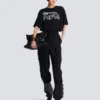 T-shirt con stampa leopardata T-shirt con stampa leopardata