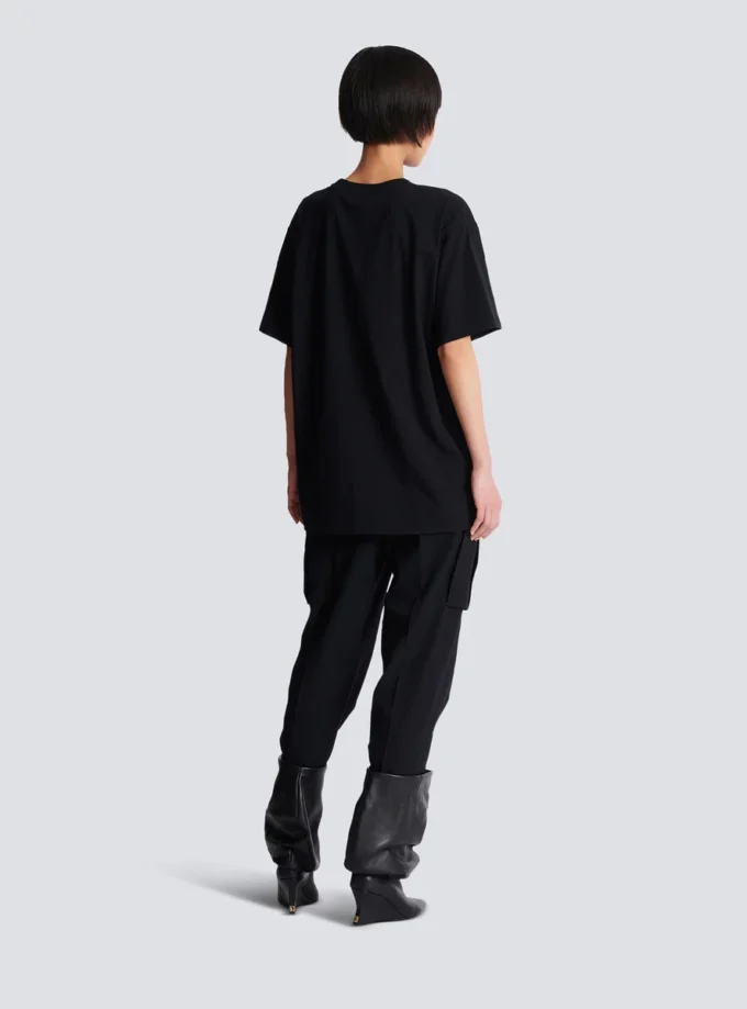 T-shirt con stampa leopardata T-shirt con stampa leopardata
