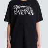 T-shirt con stampa leopardata T-shirt con stampa leopardata