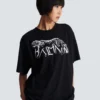 T-shirt con stampa leopardata T-shirt con stampa leopardata