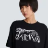 T-shirt con stampa leopardata T-shirt con stampa leopardata