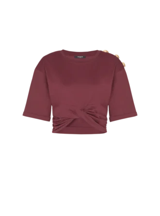 T-shirt corta con lacci