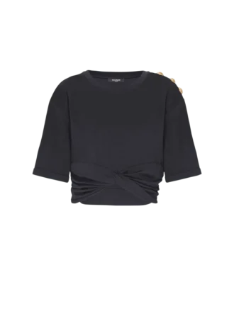 T-shirt corta con lacci