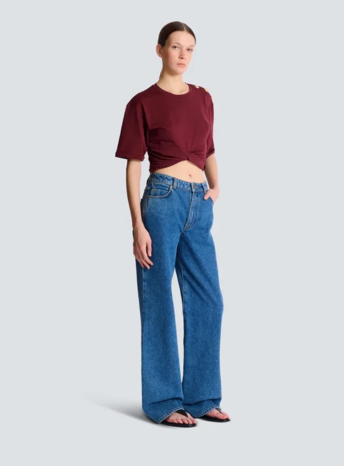 T-shirt corta con lacci T-shirt corta con lacci