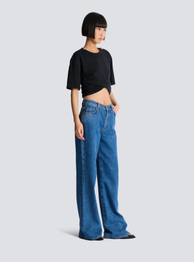 T-shirt corta con lacci T-shirt corta con lacci