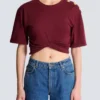 T-shirt corta con lacci T-shirt corta con lacci