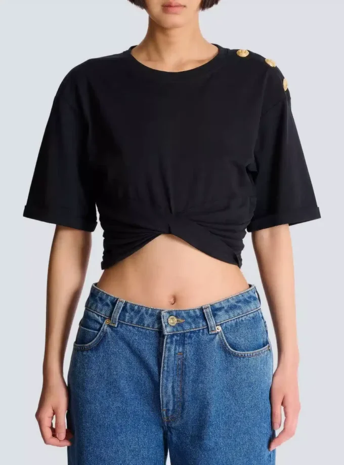 T-shirt corta con lacci T-shirt corta con lacci