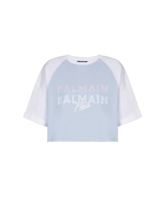 T-shirt corta con stampa Balmain Paris