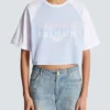 T-shirt corta con stampa Balmain Paris T-shirt corta con stampa Balmain Paris