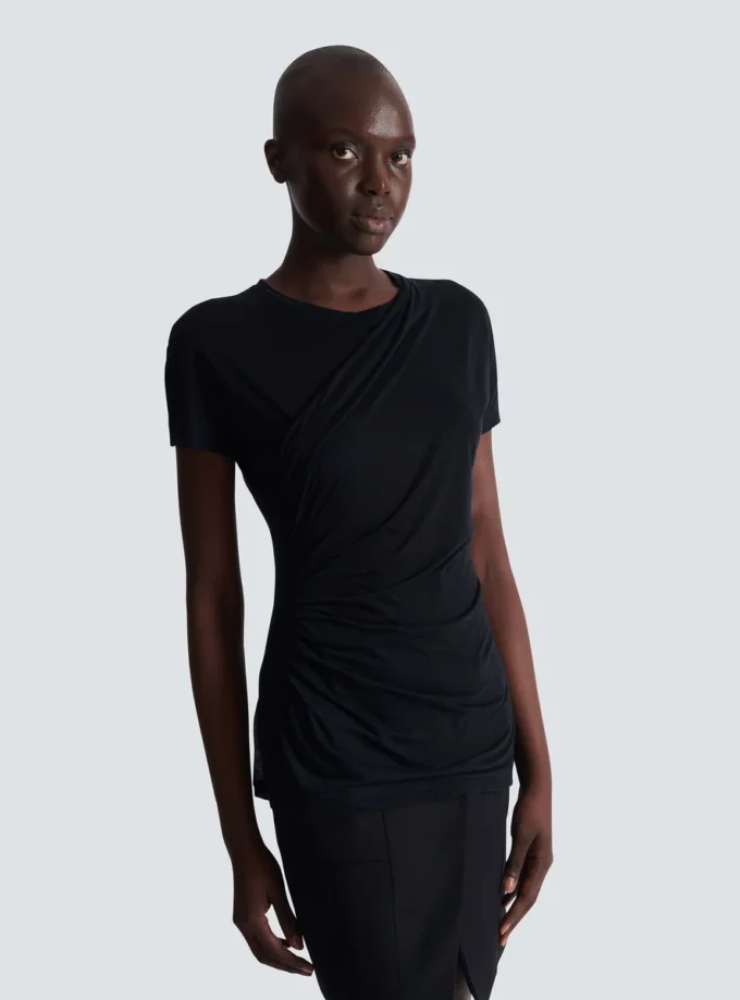 T-shirt drappeggiata